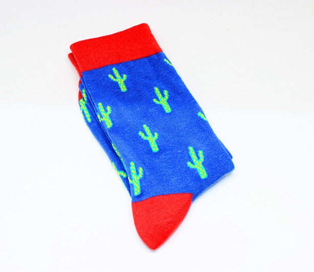 Harajuku Happy Men socks Funny Mens Sloth Sock Women animal fox chili Moustache sloths Novelty Sock combed cotton funny Socks