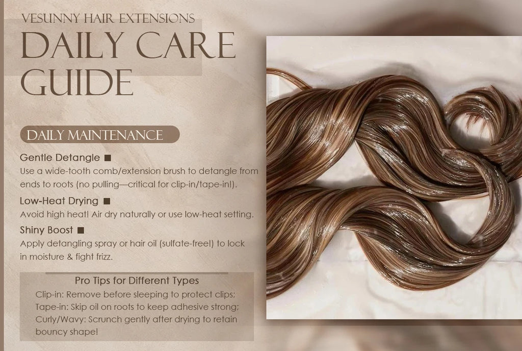 Ve Sunny Hair Seamless Clip in Hair Extensions Human Hair Thinning Hair Extensions Fill Ins Remy Hair Add Thickness 4PCS 85G