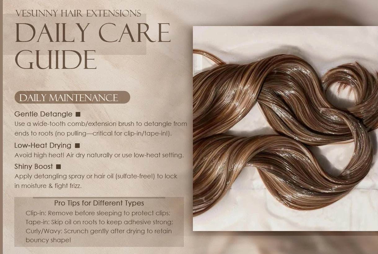 Ve Sunny Hair Seamless Clip in Hair Extensions Human Hair Thinning Hair Extensions Fill Ins Remy Hair Add Thickness 4PCS 85G