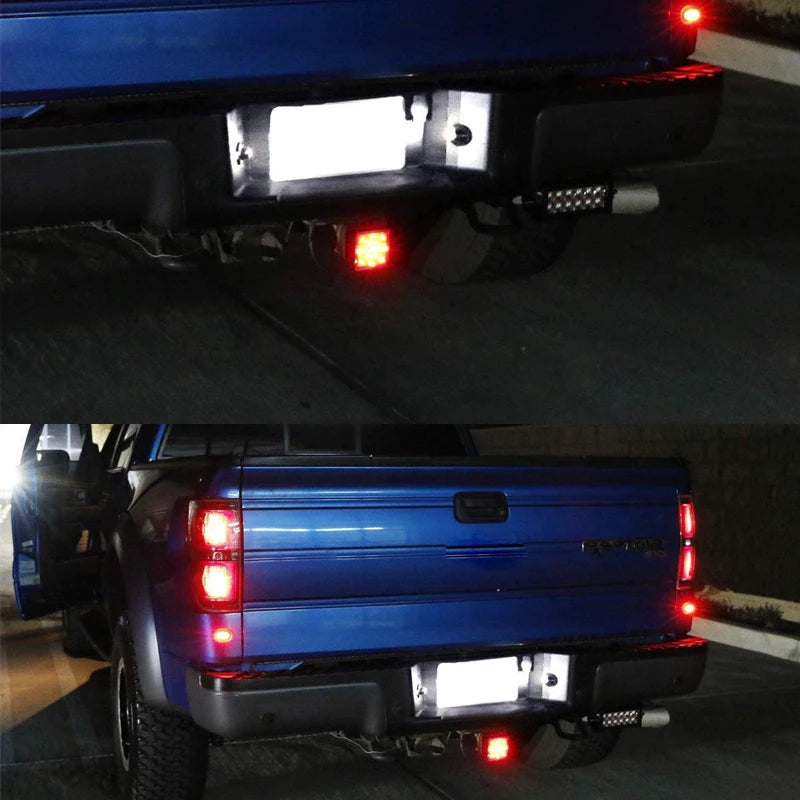 iJDM OEM-Fit Xenon White Full LED License Plate Light Assembly For Ford F150 F250 F350 F450 Ranger Raptor Explorer Sport Trac