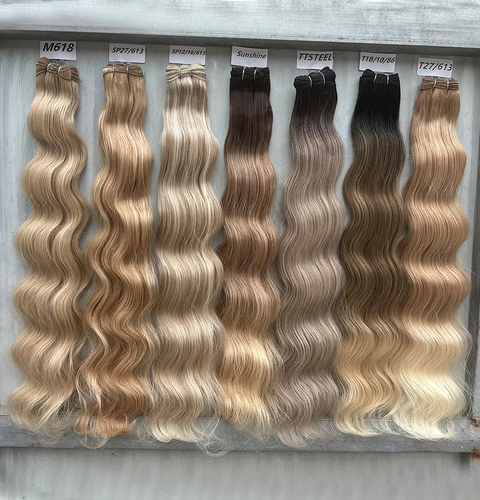 30Inches 200grams Orange Light Brown 12# M888# Body Wave Hair Weave Bundles Blond 27/613 White High Temperature Synthetic Hair