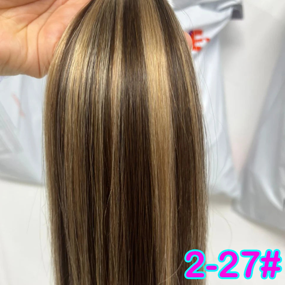 613 Striaght Human Hair No Weft 100% Virgin Bundles Highlight Original Bulk Extensions Russian Natural Unprocessed Blonde hair