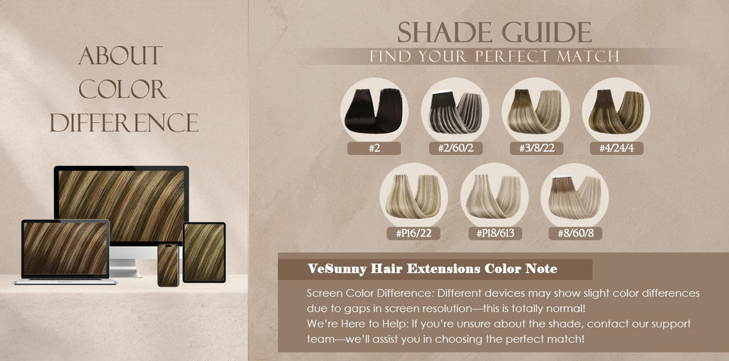 Ve Sunny Hair Seamless Clip in Hair Extensions Human Hair Thinning Hair Extensions Fill Ins Remy Hair Add Thickness 4PCS 85G