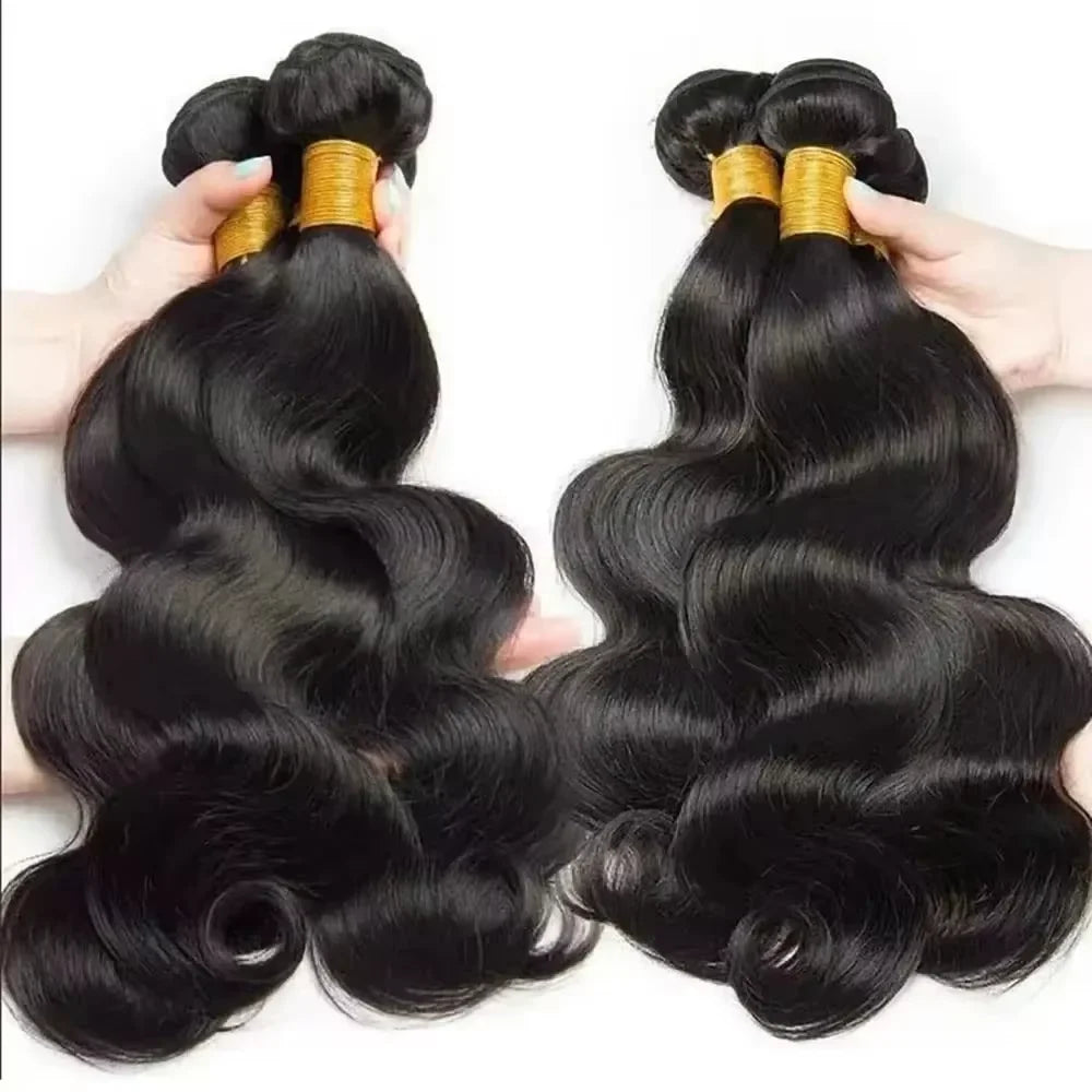 Body Wave 30 32 Inch Brazilian Remy 100% Human Hair Bundles   Brazilian Water Wave Human Hair Extensions 2 3 4 Bundles Deal