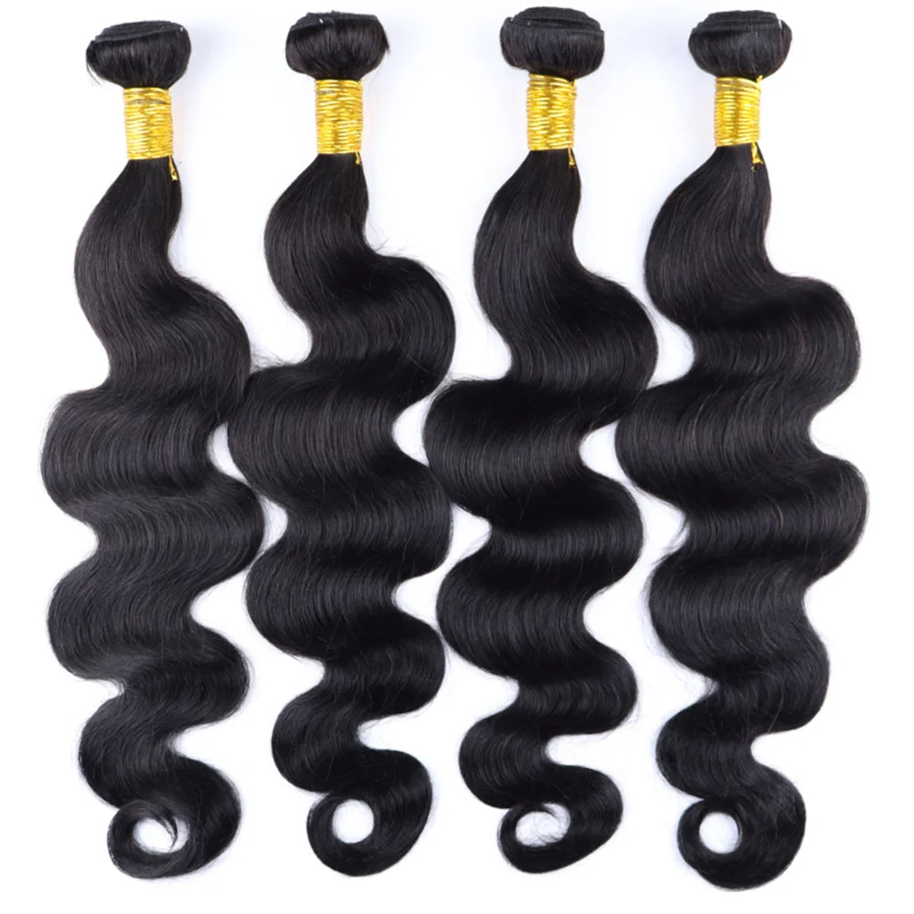 Body Wave 30 32 Inch Brazilian Remy 100% Human Hair Bundles   Brazilian Water Wave Human Hair Extensions 2 3 4 Bundles Deal