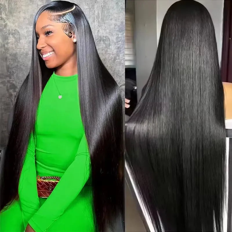 300 Density 30 36 Inch Straight Lace Front Human Hair Wigs 13x4 13x6 HD Lace Frontal Wig Remy Glueless Straight Human Hair