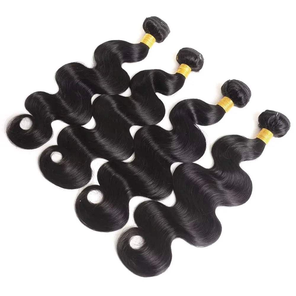 Body Wave 30 32 Inch Brazilian Remy 100% Human Hair Bundles   Brazilian Water Wave Human Hair Extensions 2 3 4 Bundles Deal