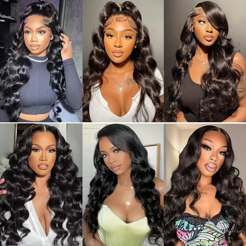 Body Wave Lace Front Wigs Human Hair Pre Plucked 13x4 HD Lace Frontal Wigs Human Hair 200 Density Glueless Wigs