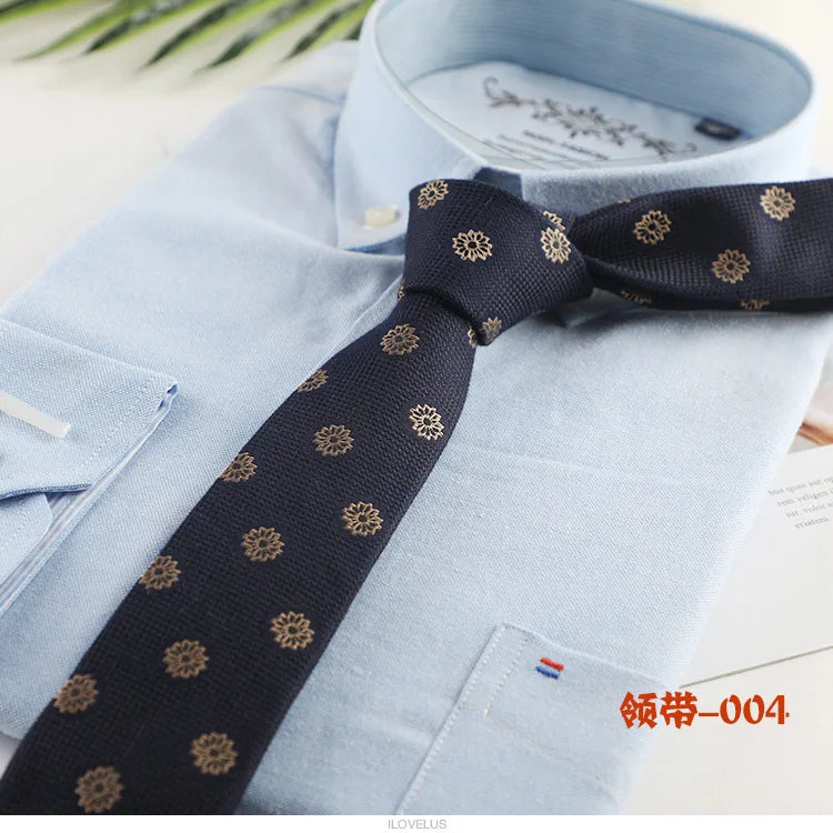 New Cotton Ties Fashion Stripe Dot Neck Tie for Wedding Business Suits Skinny Tie For Men Women Retra Slim Necktie Gravatas