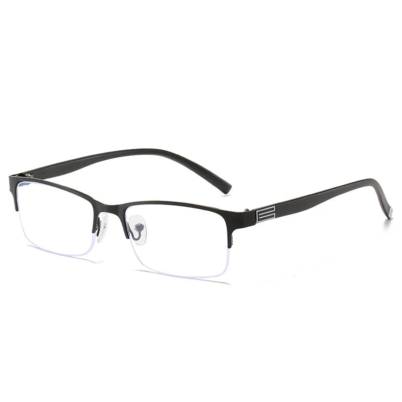 Myopia Prescription Glasses -0.5 TO -10 Men Women Business Half Frame Anti Blue Ray Photochromic Shortsighted Spectacles F518