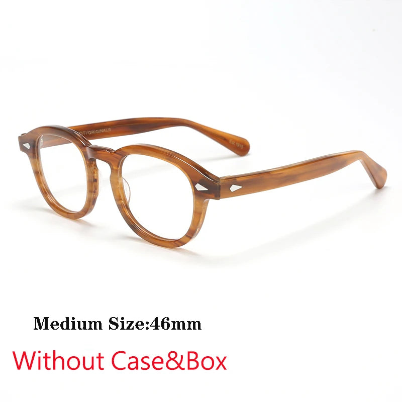 Optical Eyeglasses Frame Men Women Johnny Depp Vintage Glasses Computer Acetate Spectacle Frame For Male Clear Lens