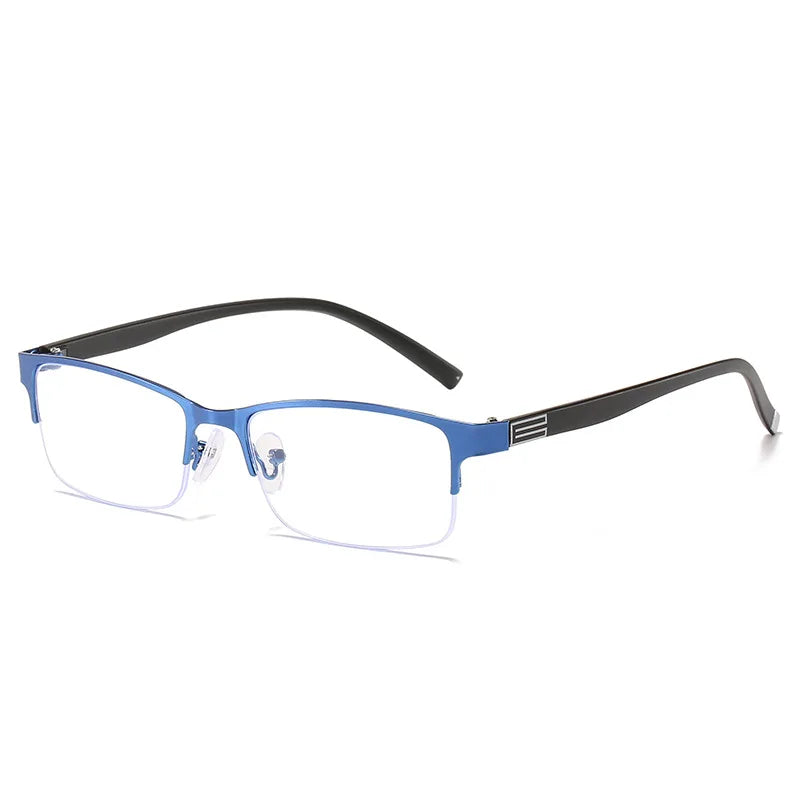 Myopia Prescription Glasses -0.5 TO -10 Men Women Business Half Frame Anti Blue Ray Photochromic Shortsighted Spectacles F518