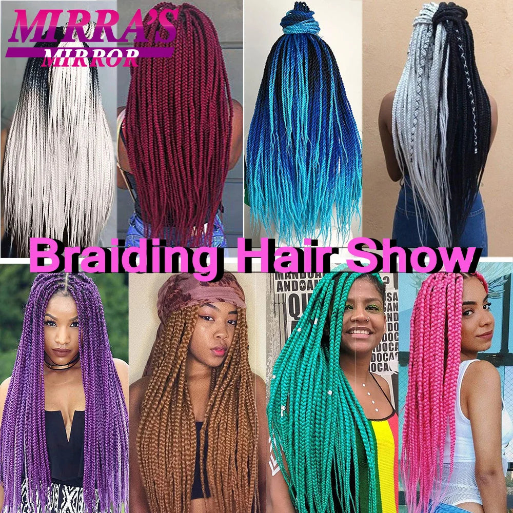 Pre-stretched Braiding Hair 26Inch 90G Synthetic Jumbo Hair Extensions for Crochet Braids DIY Pink Peach Red Yellow Fake Hair