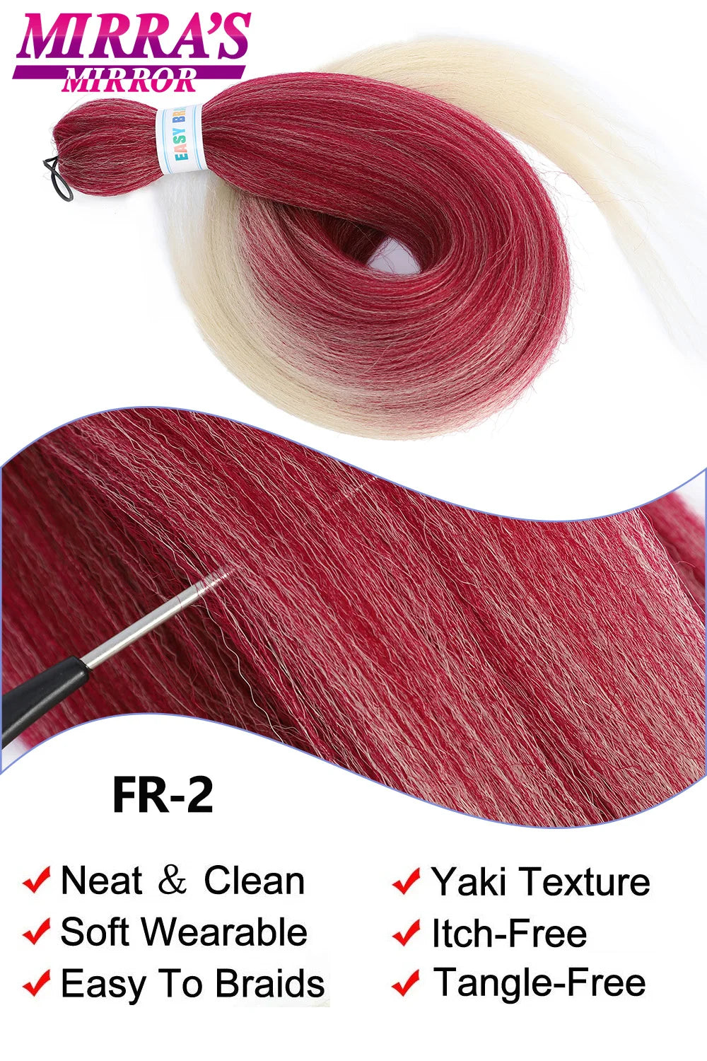 Pre-stretched Braiding Hair 26Inch 90G Synthetic Jumbo Hair Extensions for Crochet Braids DIY Pink Peach Red Yellow Fake Hair