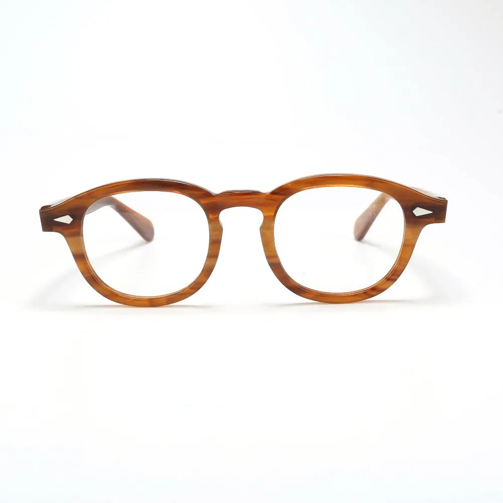 Optical Eyeglasses Frame Men Women Johnny Depp Vintage Glasses Computer Acetate Spectacle Frame For Male Clear Lens
