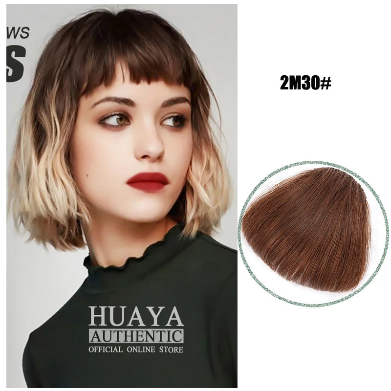 Fake 3D Air Bangs Hair Clip-In Extension Synthetic Fake Fringe Natural False hairpiece For Women Clip In Bangs