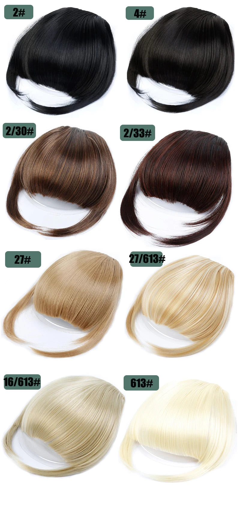 Fake 3D Air Bangs Hair Clip-In Extension Synthetic Fake Fringe Natural False hairpiece For Women Clip In Bangs