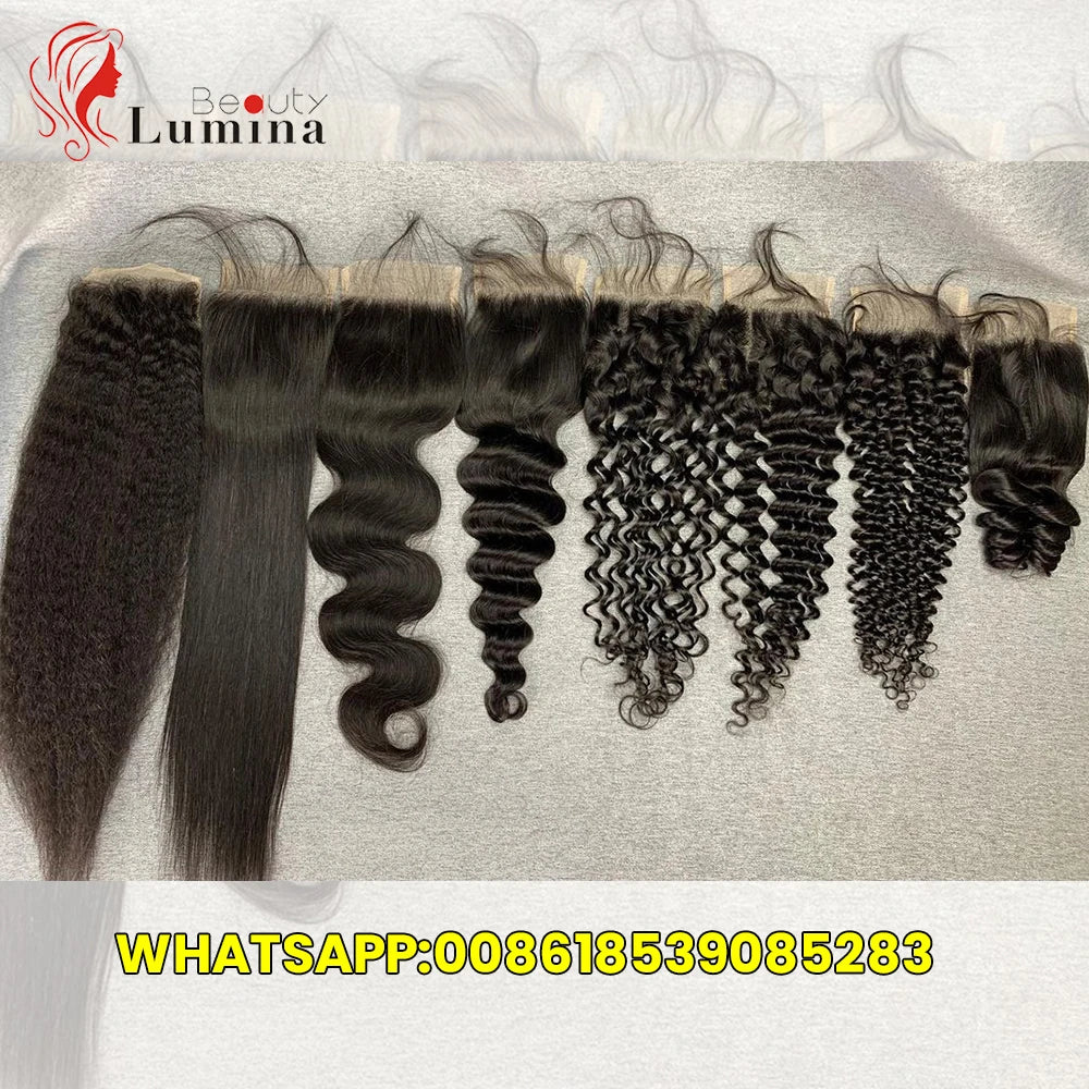 2x6 Lace Closure Peruvian Straight Closure 5x5 100% Human Hair Rtraight 13x4 Lace Frontal Closure 4x4 Natural Color Remy Hair