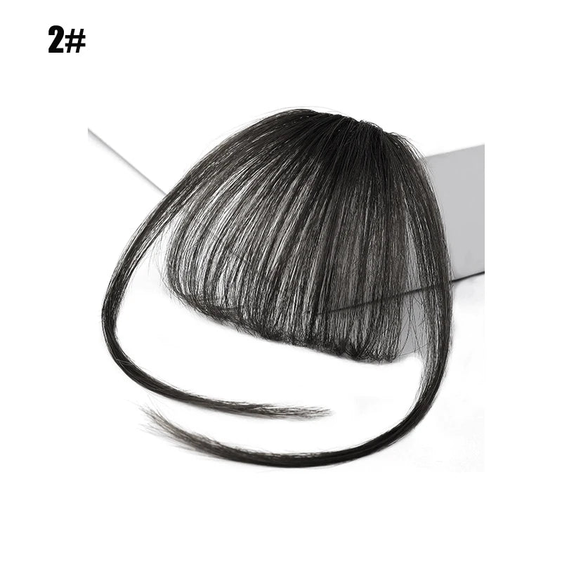 Fake 3D Air Bangs Hair Clip-In Extension Synthetic Fake Fringe Natural False hairpiece For Women Clip In Bangs