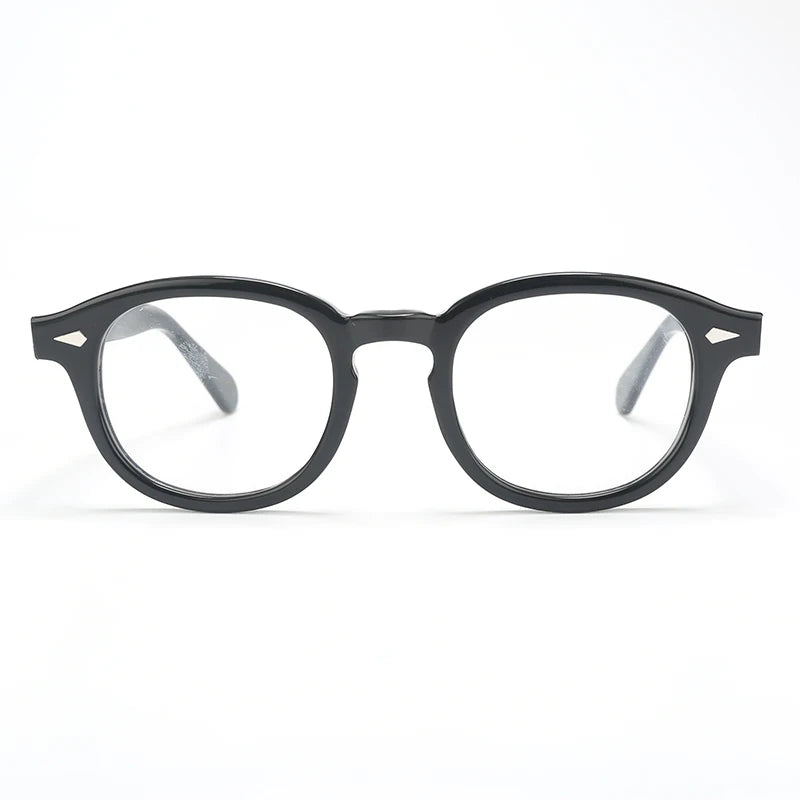 Optical Eyeglasses Frame Men Women Johnny Depp Vintage Glasses Computer Acetate Spectacle Frame For Male Clear Lens
