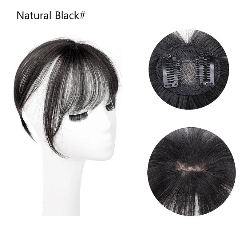 Fake 3D Air Bangs Hair Clip-In Extension Synthetic Fake Fringe Natural False hairpiece For Women Clip In Bangs