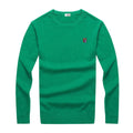 2022 New High Quality Knit ew Design Spring Autumn 100% Cotton Pullover Sweaters Male Casual Solid Color Jumper Pull Homme 8507
