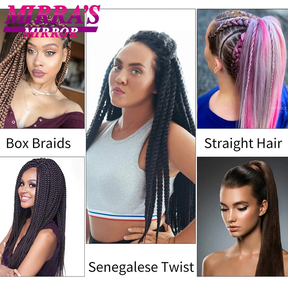 Pre-stretched Braiding Hair 26Inch 90G Synthetic Jumbo Hair Extensions for Crochet Braids DIY Pink Peach Red Yellow Fake Hair