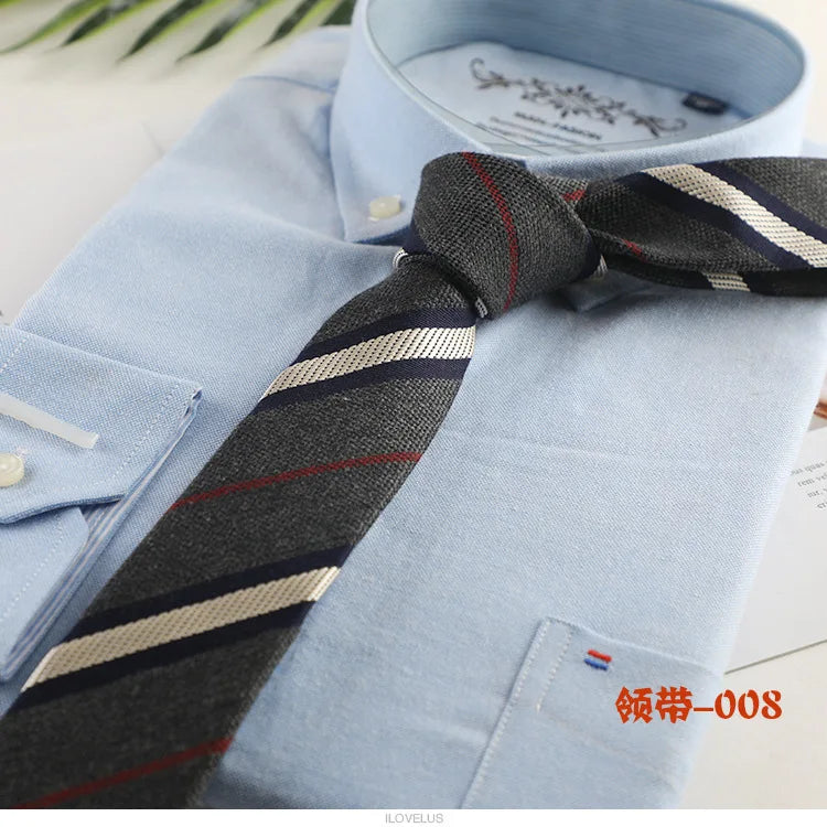 New Cotton Ties Fashion Stripe Dot Neck Tie for Wedding Business Suits Skinny Tie For Men Women Retra Slim Necktie Gravatas