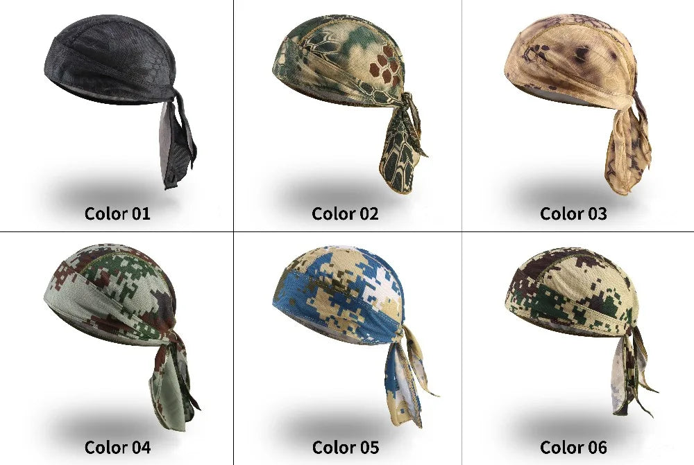Headband Summer Scarf Men Printed Cycling Cap Sun Protection Camouflage Fishing Running Headscarf Hood Hiking Sport Women
