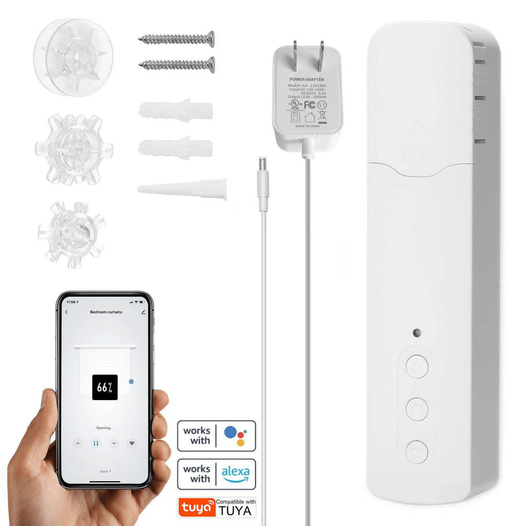 BT/Wifi/ Zigbee Control Smart Blinds Drive Motor Tuya Motorized Chain Roller Control Shade Shutter Drive Motor Replacement