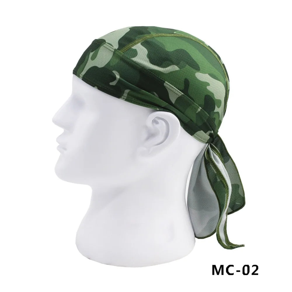 Headband Summer Scarf Men Printed Cycling Cap Sun Protection Camouflage Fishing Running Headscarf Hood Hiking Sport Women