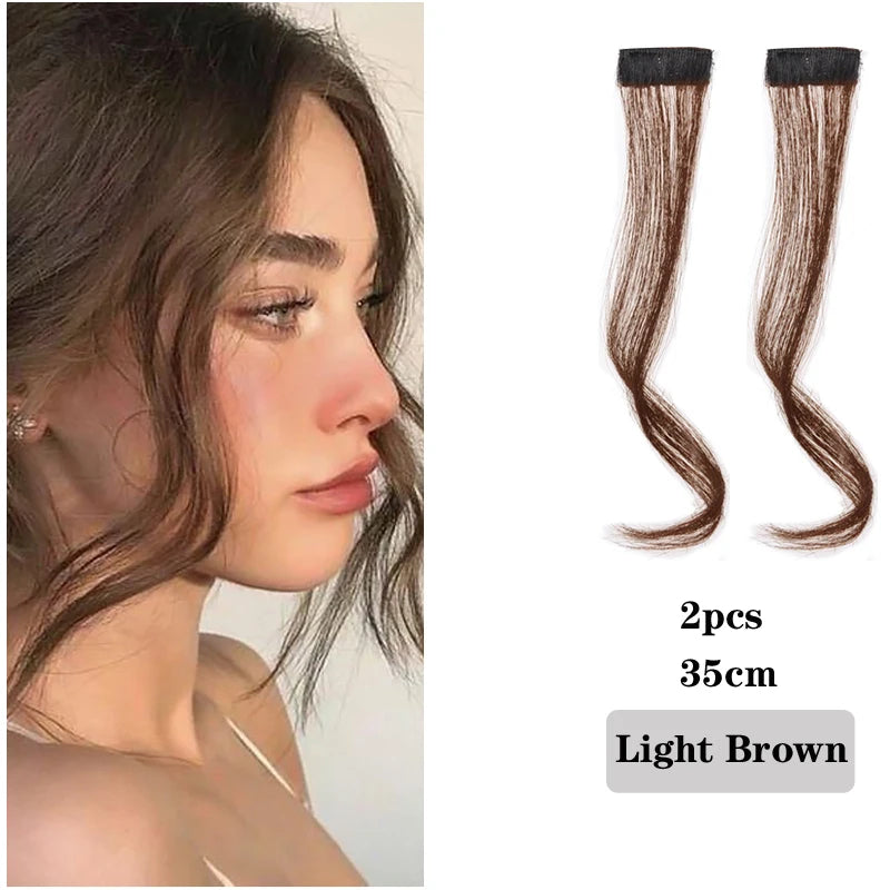 Fake 3D Air Bangs Hair Clip-In Extension Synthetic Fake Fringe Natural False hairpiece For Women Clip In Bangs