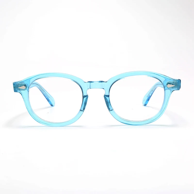 Optical Eyeglasses Frame Men Women Johnny Depp Vintage Glasses Computer Acetate Spectacle Frame For Male Clear Lens