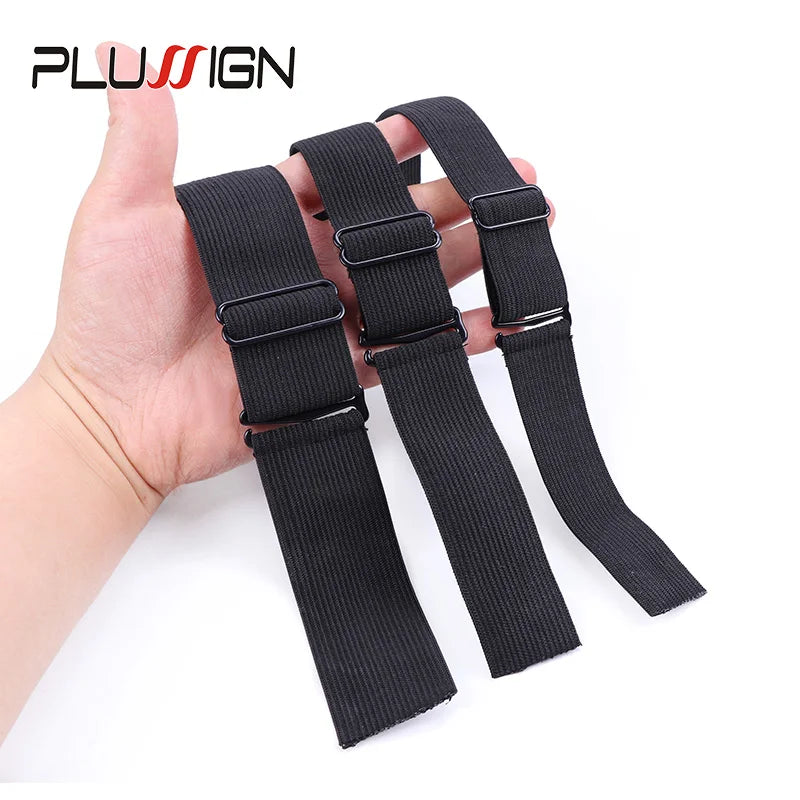 3Pcs 5Pcs Adjustable Elastic Band For Wigs Sewing Black Wig Band 2.5Cm, 3Cm, 3.5Cm Width Wig Accessories Wig Fixed Material
