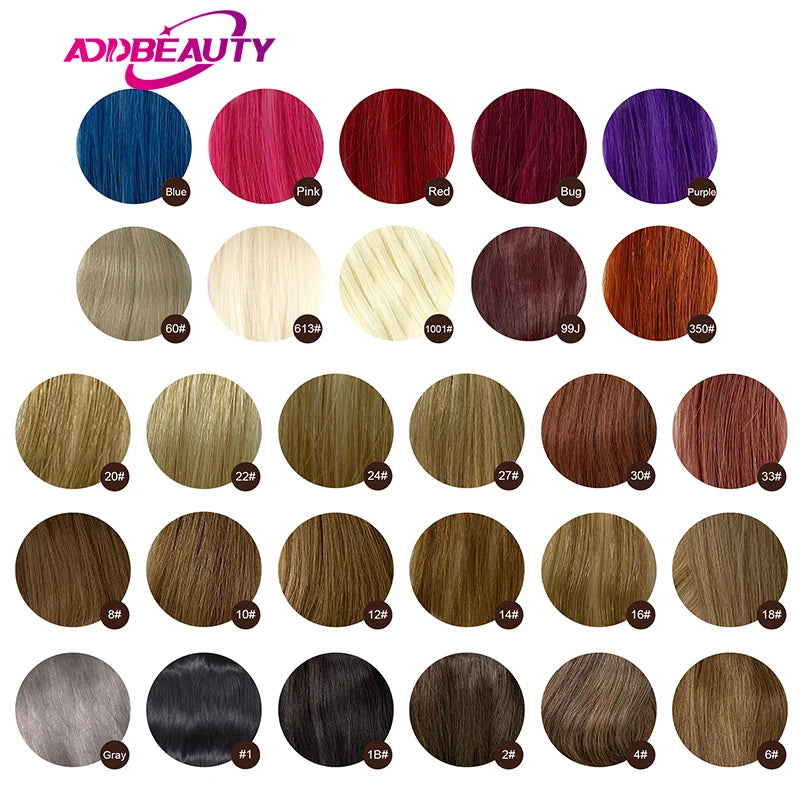 Clip In One Piece Human Hair Extensions 100% Straight Brazilian Human Remy Hair Natural Color Light Blond Ombre Dark Brown 613#