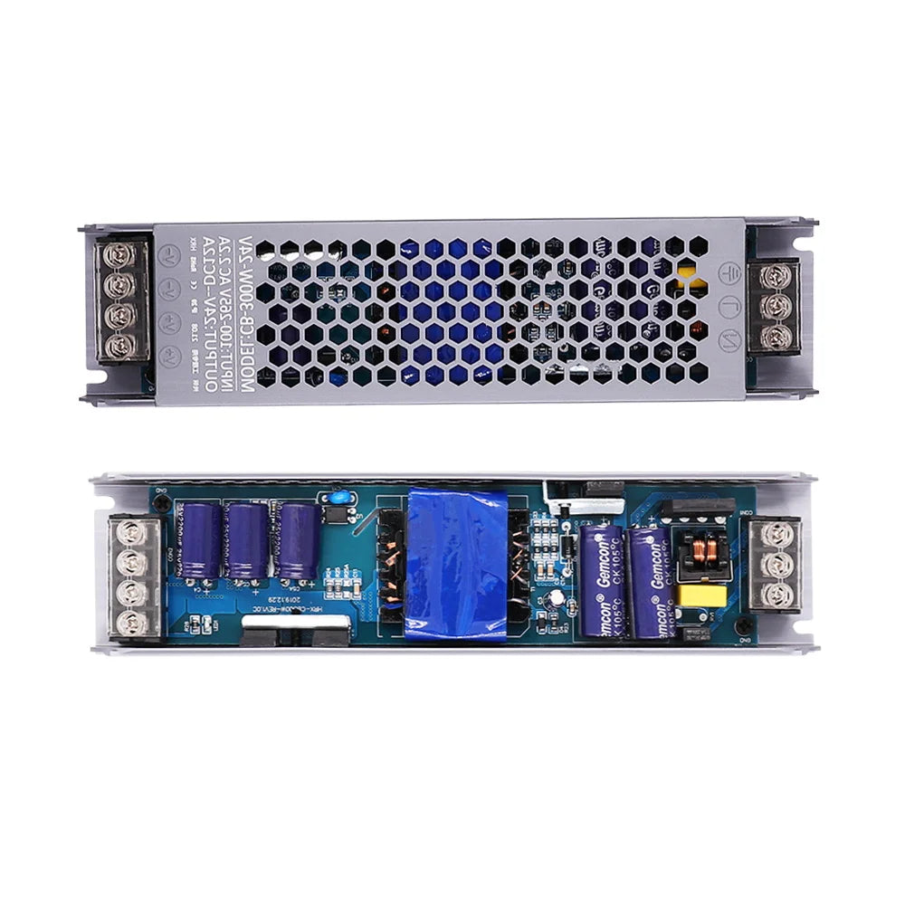 AC/DC 12V 24V Transformer 60W 100W 200W 300W 400W 500W LED Driver Power Supply Super Thin A/D Converter for LED Strip Light Bulb