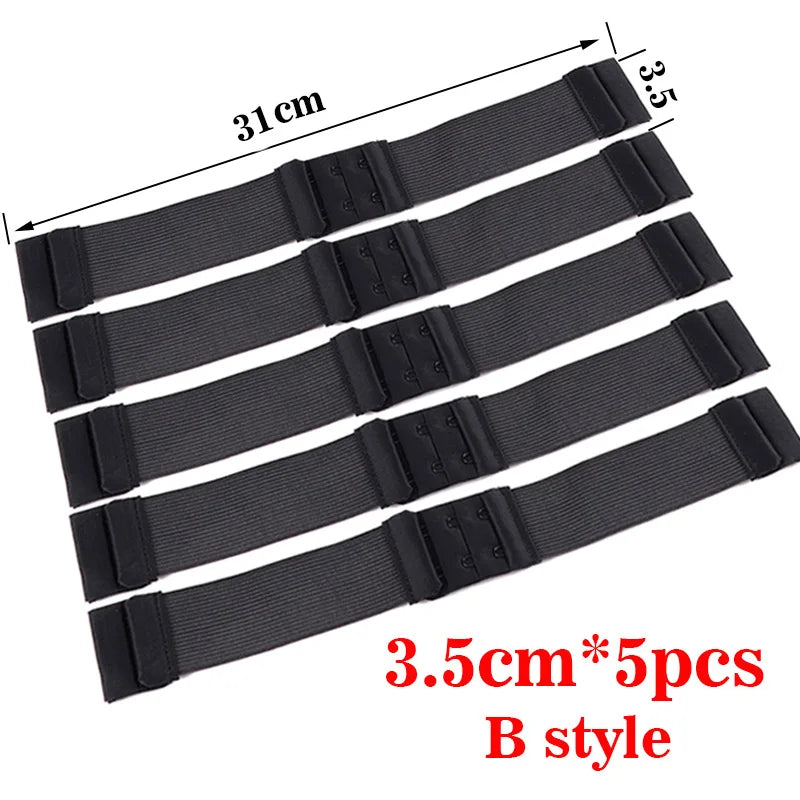 3Pcs 5Pcs Adjustable Elastic Band For Wigs Sewing Black Wig Band 2.5Cm, 3Cm, 3.5Cm Width Wig Accessories Wig Fixed Material