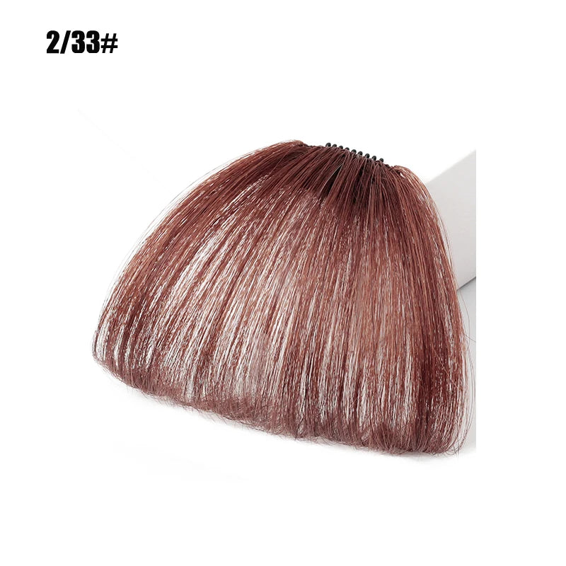 Fake 3D Air Bangs Hair Clip-In Extension Synthetic Fake Fringe Natural False hairpiece For Women Clip In Bangs