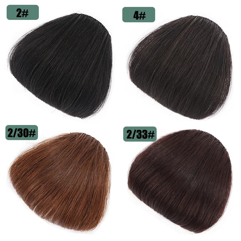 Fake 3D Air Bangs Hair Clip-In Extension Synthetic Fake Fringe Natural False hairpiece For Women Clip In Bangs