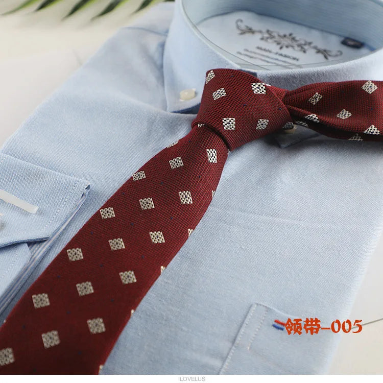 New Cotton Ties Fashion Stripe Dot Neck Tie for Wedding Business Suits Skinny Tie For Men Women Retra Slim Necktie Gravatas