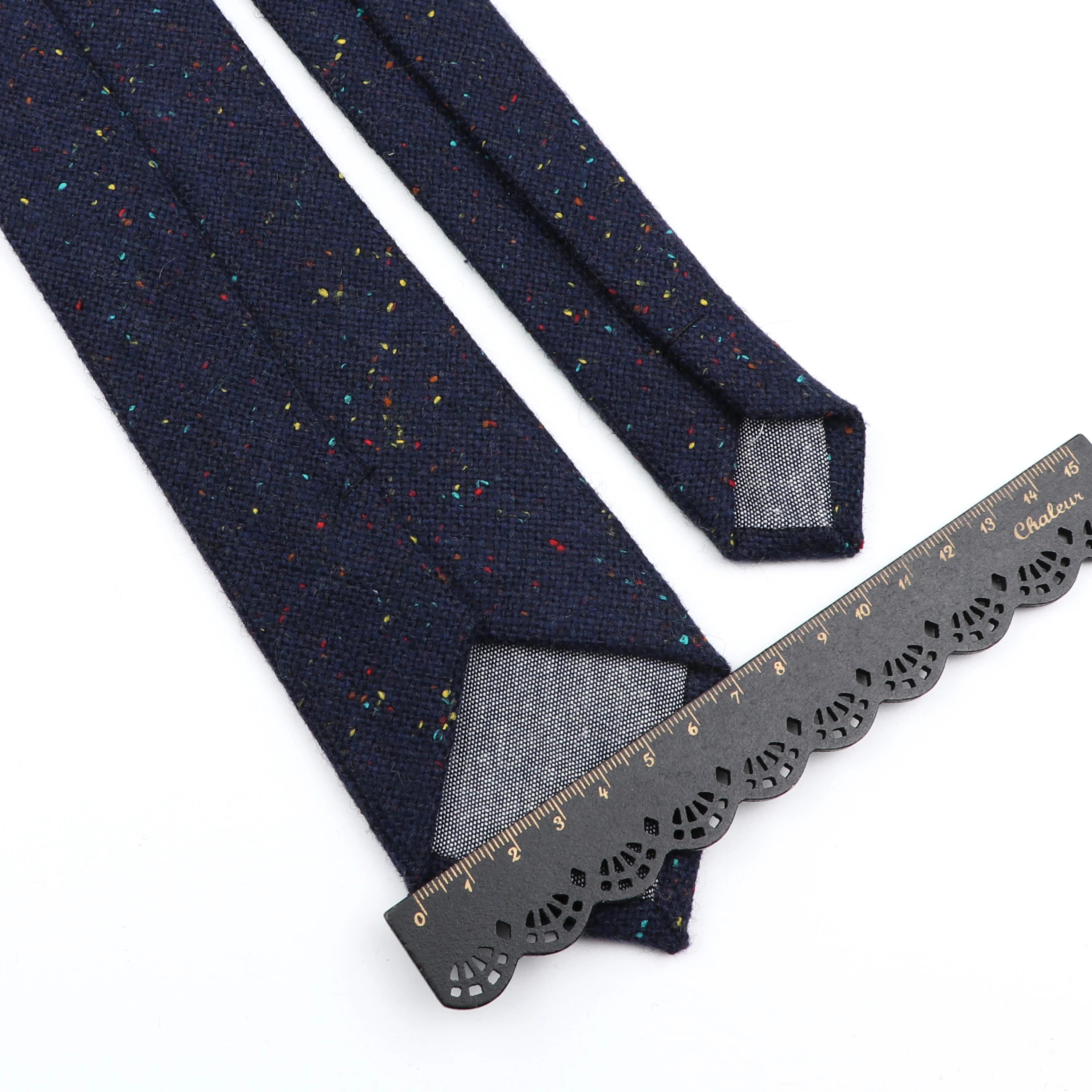 Thick Cashmere Wool Gentleman Solid Color Necktie 7CM Formal Wedding Party Europen Style Red Brown Green Gray Clothing Tie Gift