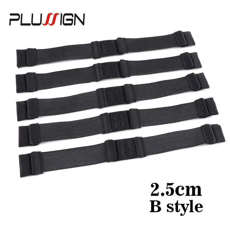 3Pcs 5Pcs Adjustable Elastic Band For Wigs Sewing Black Wig Band 2.5Cm, 3Cm, 3.5Cm Width Wig Accessories Wig Fixed Material