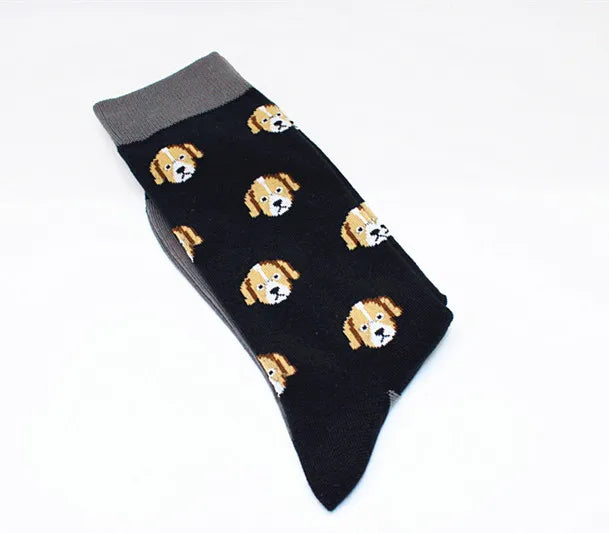 Harajuku Happy Men socks Funny Mens Sloth Sock Women animal fox chili Moustache sloths Novelty Sock combed cotton funny Socks