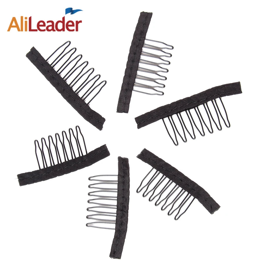 Alileader Wig Combs Lace Wig Clips Hair Clip Comb  Hair Weave Clips Comb For Hair Extensions For Wigs Popular Wig Making Tools