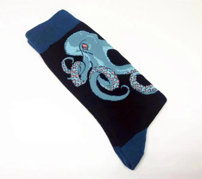 Harajuku Happy Men socks Funny Mens Sloth Sock Women animal fox chili Moustache sloths Novelty Sock combed cotton funny Socks