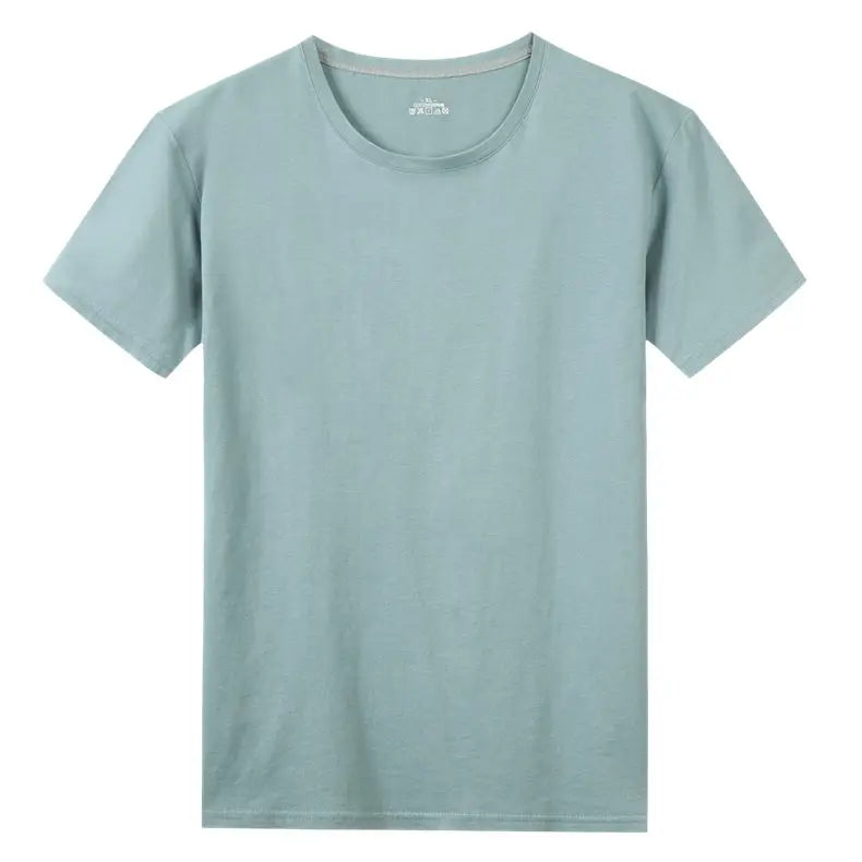 Hot Sale T-Shirts Male Tshirts Men Summer Tee Shirt Women Plain Solid Cotton Blue Short Top Tees Female Lady Girl Boy Brand Tee
