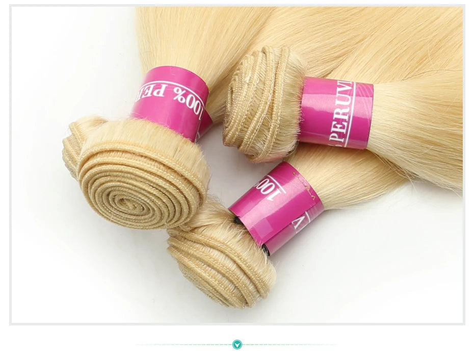 Raw Indian Hair 613 Bundles Straight Human Hair Bundles 1 3 4 Bundles Deal 40 Inch Honey Blonde Bundle Hair Extensions for Women