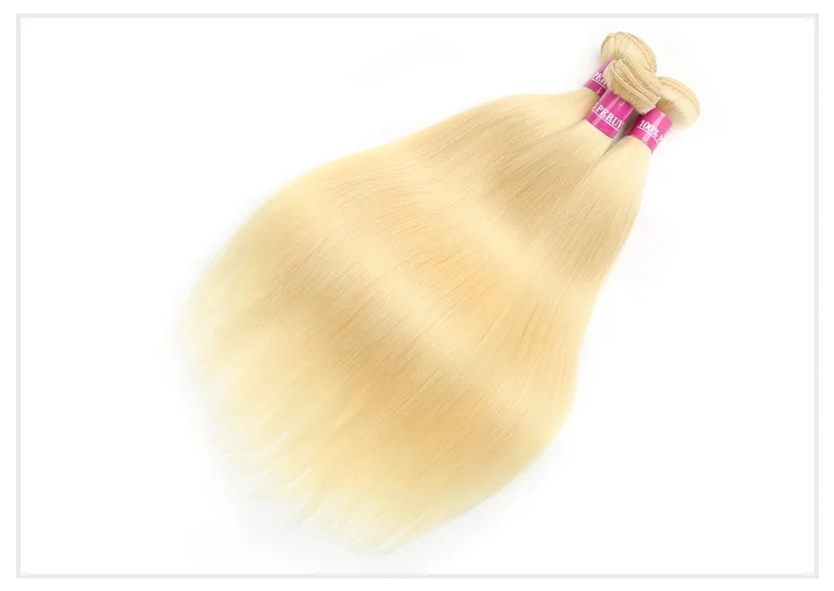 Raw Indian Hair 613 Bundles Straight Human Hair Bundles 1 3 4 Bundles Deal 40 Inch Honey Blonde Bundle Hair Extensions for Women