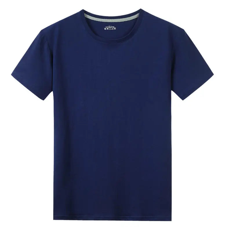 Hot Sale T-Shirts Male Tshirts Men Summer Tee Shirt Women Plain Solid Cotton Blue Short Top Tees Female Lady Girl Boy Brand Tee
