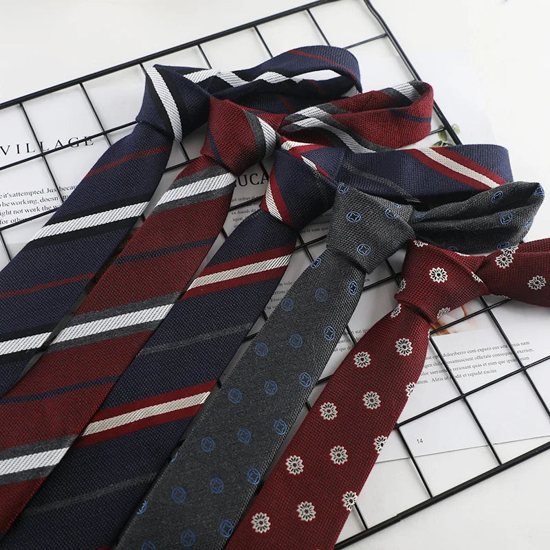 New Cotton Ties Fashion Stripe Dot Neck Tie for Wedding Business Suits Skinny Tie For Men Women Retra Slim Necktie Gravatas